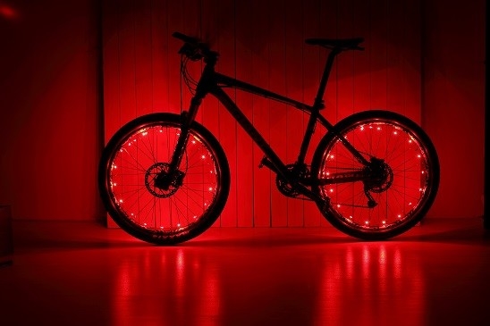 Đèn LED nói chuyện xe đạp 3D không đổi IPX4 ABS chống thấm nước đầy màu sắc