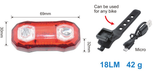 Đèn đi xe đạp nhấp nháy trên đường Pin 720mAh Độ sáng cực cao